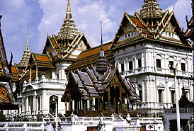 One of the main buildings of the Royal Palace in Bangkok, Thailand.