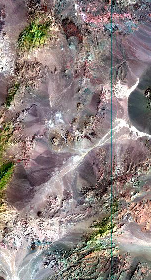 Image created with ALI bands 5, 4, 3, as Red, Green, Blue, of an area in Nevada