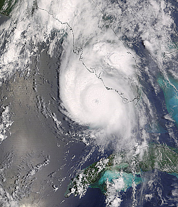 MODIS view of Hurricane Charley