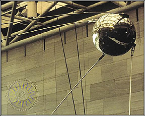 Model of Sputnik I at the NASM.