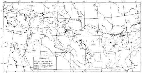 Tylecote's Map of the Survey 1968