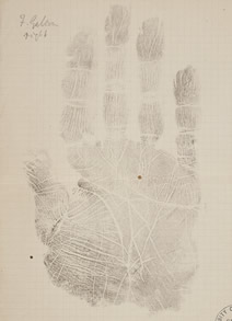 Francis Galton handprint