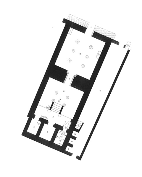 plan of temple at Gurob