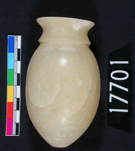 UC 17701, calcite vessel from Qau tomb 7755
