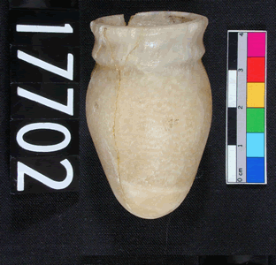 UC 17702, calcite vessel from Qau tomb 7744