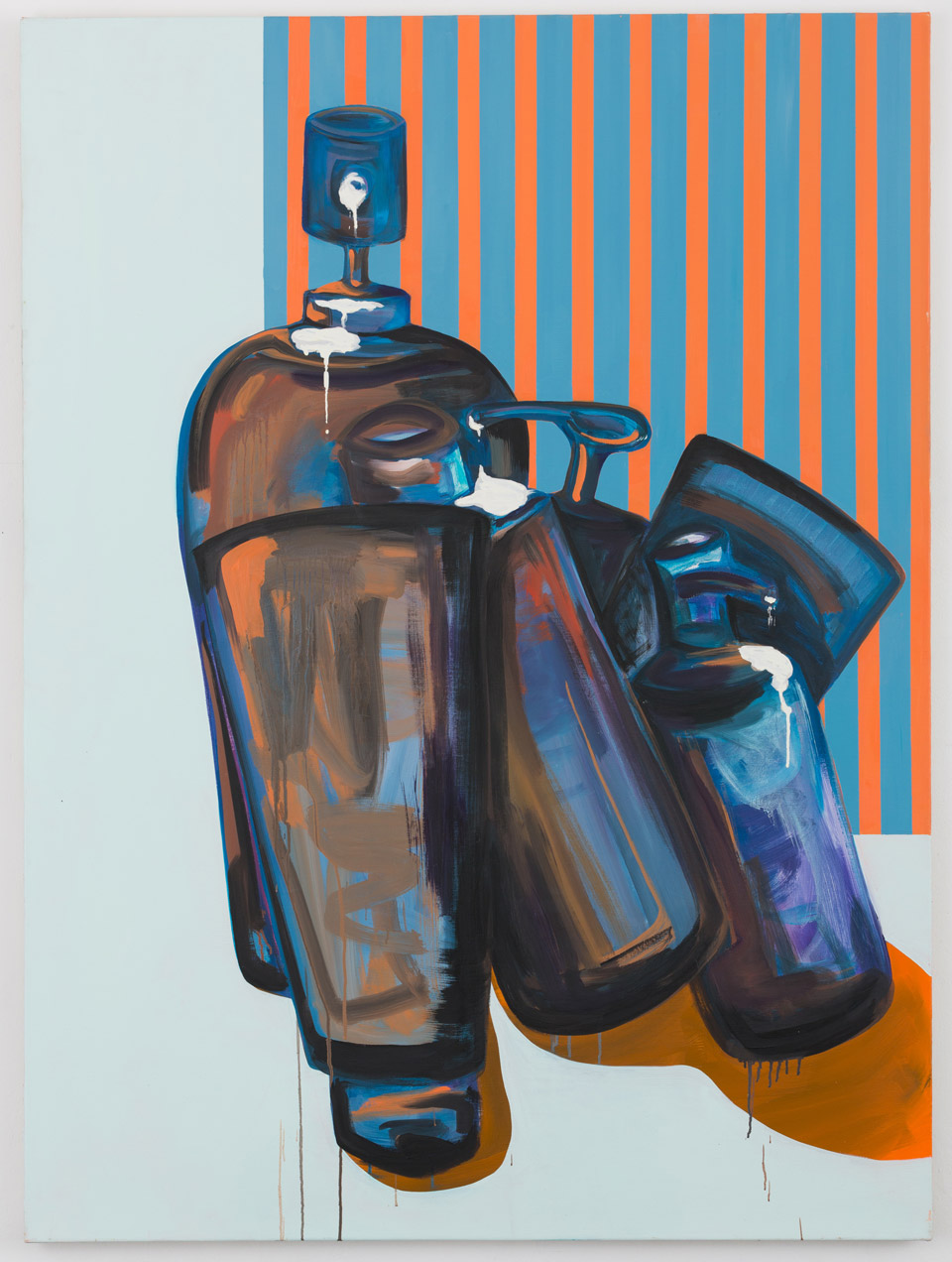 <p>Some Bottles, 2012, oil on canvas, 54 x 40 in</p>