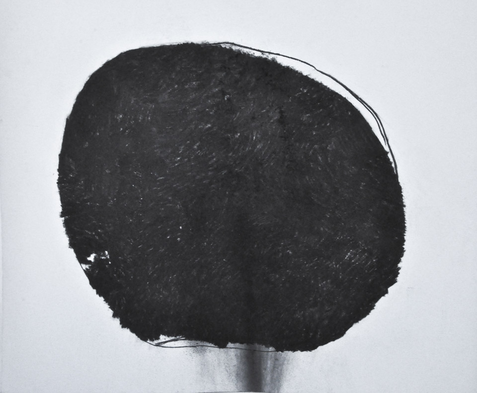 <p>Flag of Black I, 2013, charcoal on paper, 1524 x 1219 mm<p>