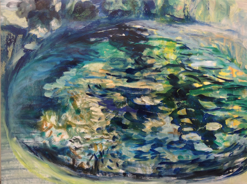 <p>Pond, oil colour on canvas, 80 x 60 cm</p>