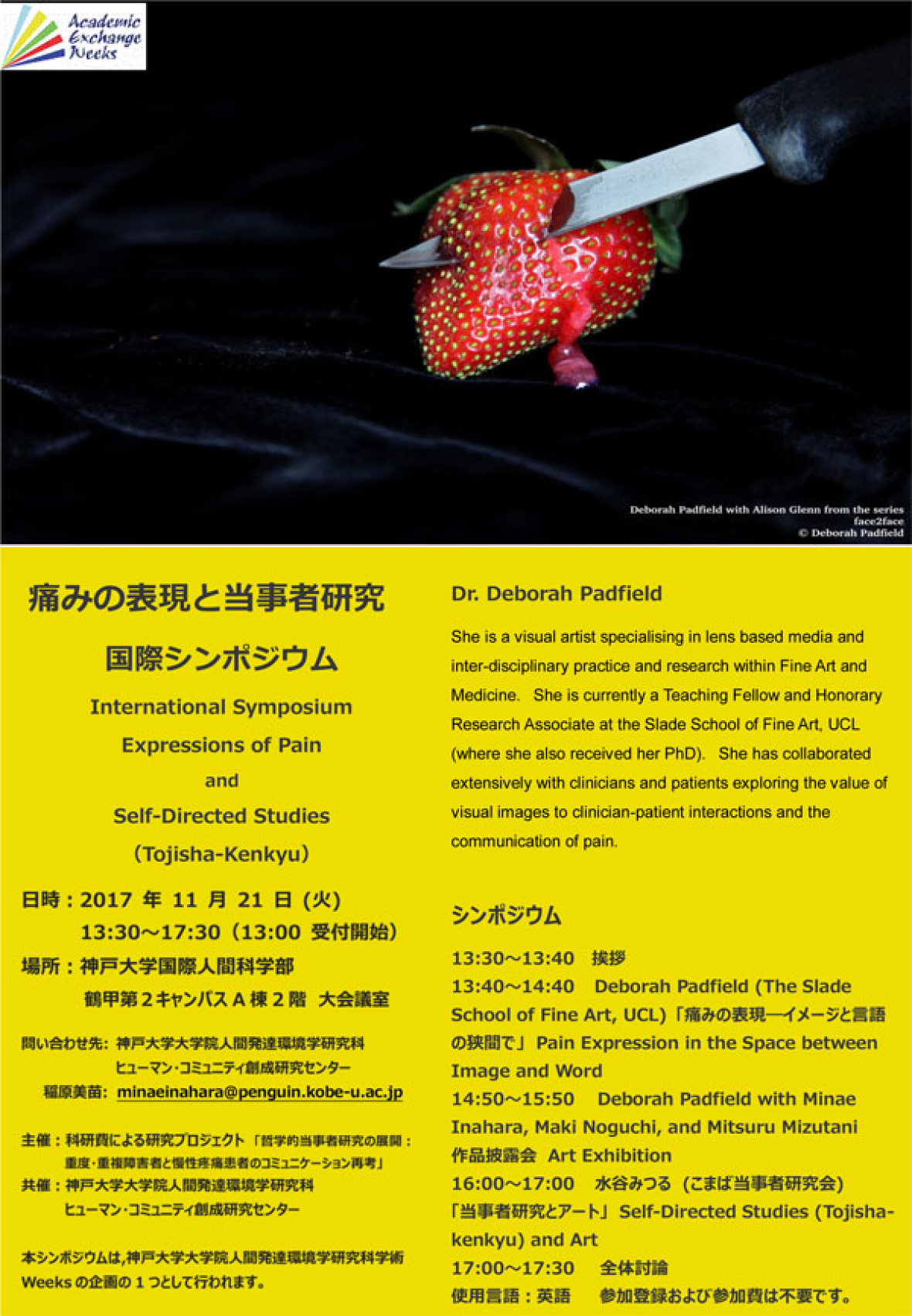 International Symposium: Expressions of Pain- Kobe