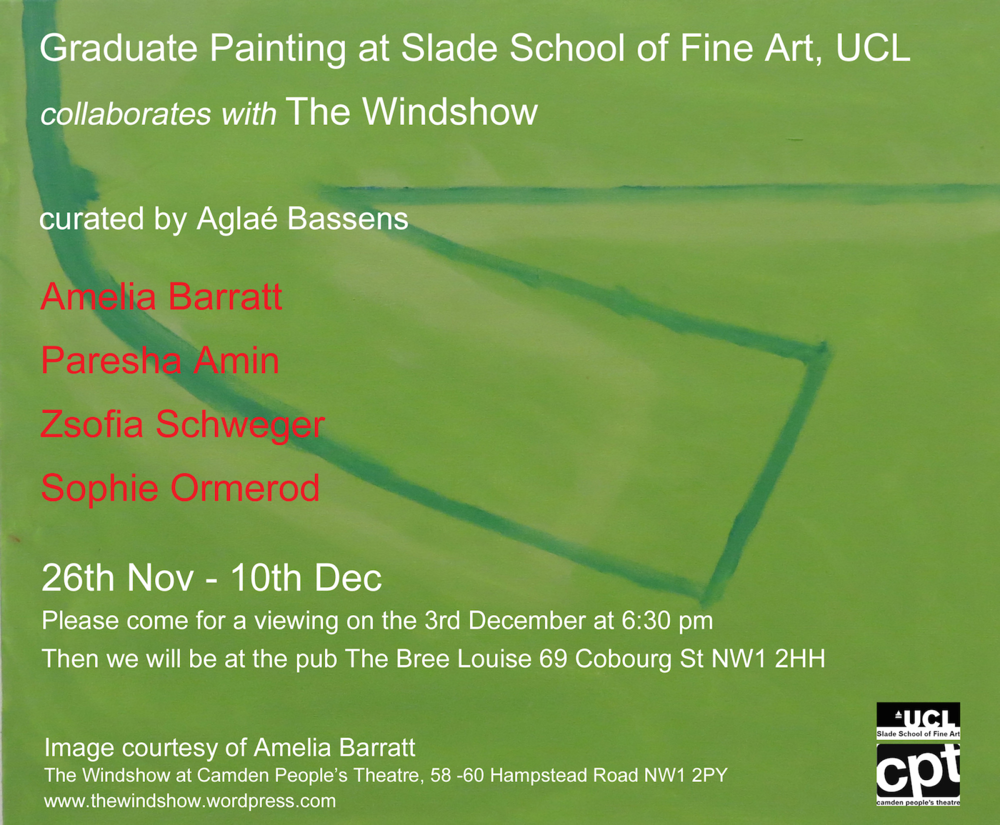 Graduate Painting collaborates with The Windshow 2014