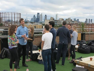 Hackney rooftop social event July 2015