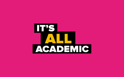 It's All Academic logo pink
