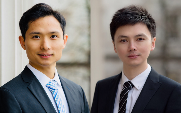 Headshots of Roby Yang and Lewis Cheng