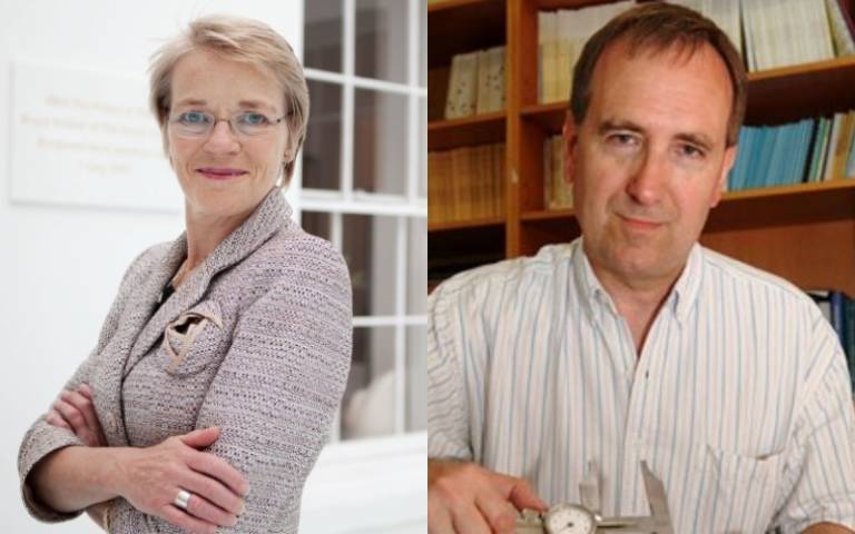 UCL alumni Dr Julia Katherine Maxton and Professor Christopher Stringer