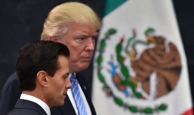 Donald Trump's visit to Mexico parliament