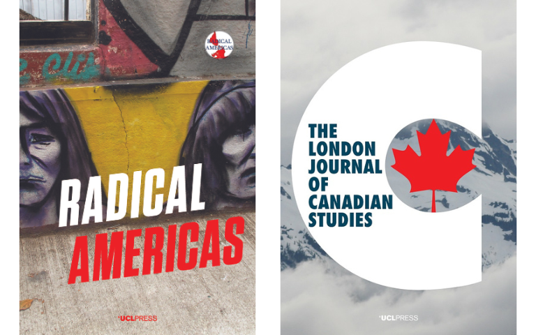 Journal covers for Radical Americas and The London Journal of Canadian Studies