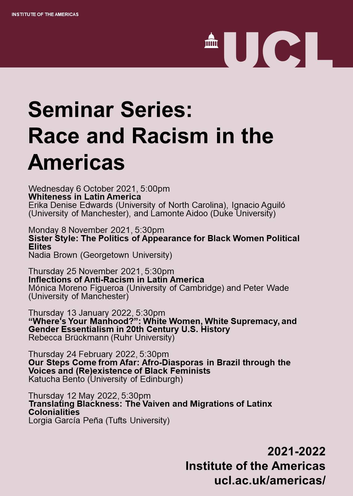 Race and Racism in the Americas series