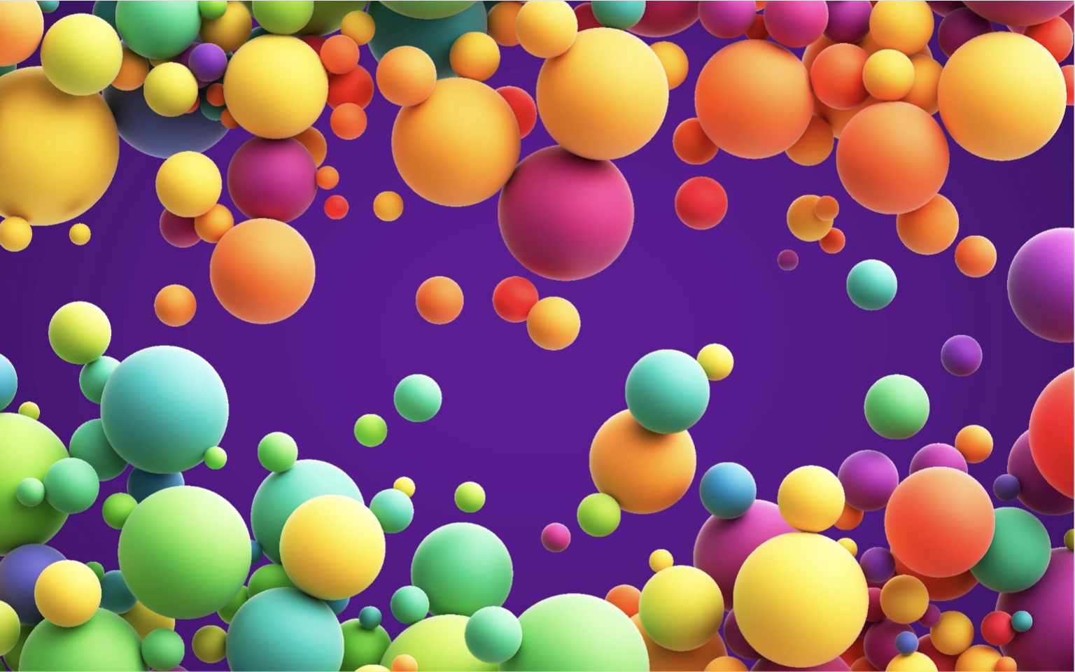 Balloons in purple space 2