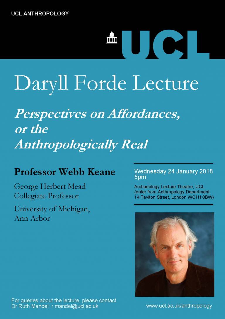 Daryll Forde Lecture