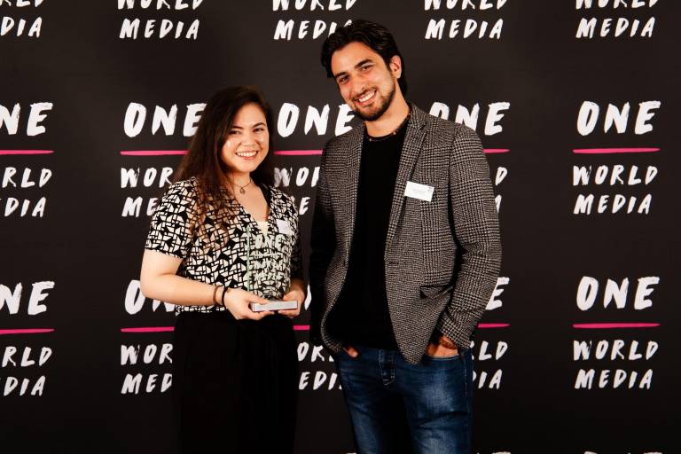Sarah Cowan Winner Student Award One World Media Awards Anak Malaysia
