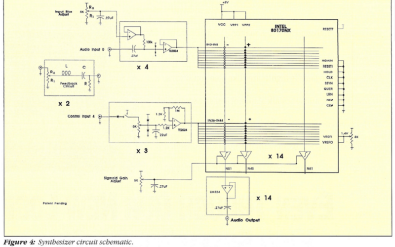 Synthesiser circuit schematic