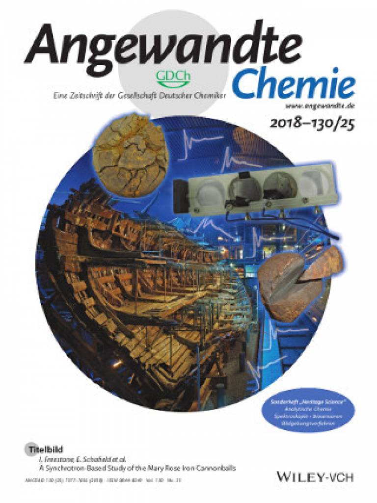 UCL Institute of Archaeology PhD project featured on front cover of prestigious chemistry journal