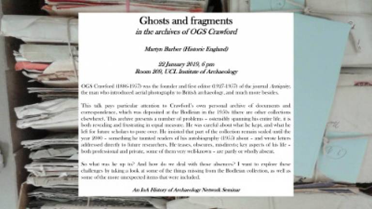 Ghosts and fragments in the archives of OGS Crawford