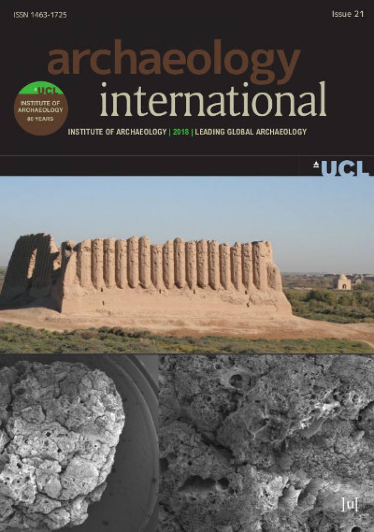 Cover of Archaeology International (2018)