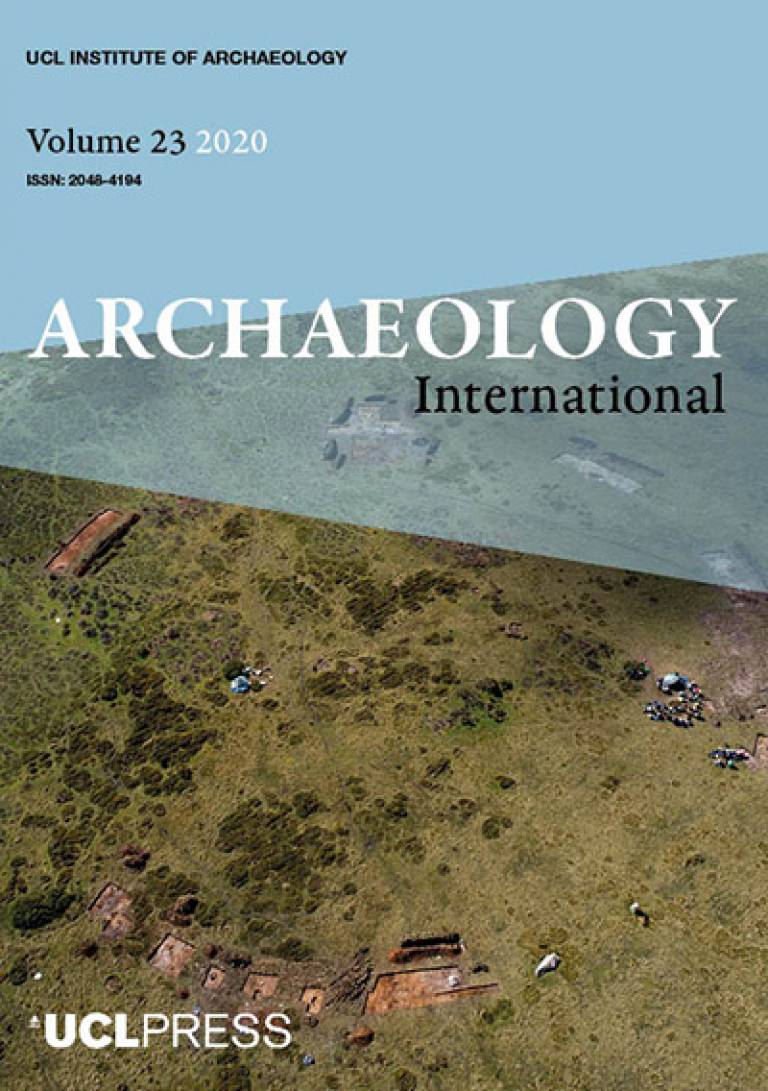 Archaeology International 2020 (now published by UCL Press) - cover