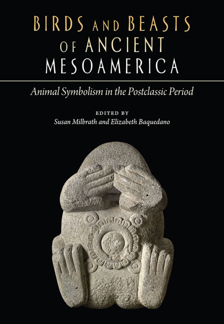 Bookcover with black background, an image of an ancient stone figure covering its eyes. Book title and sub-title in white and yellow text