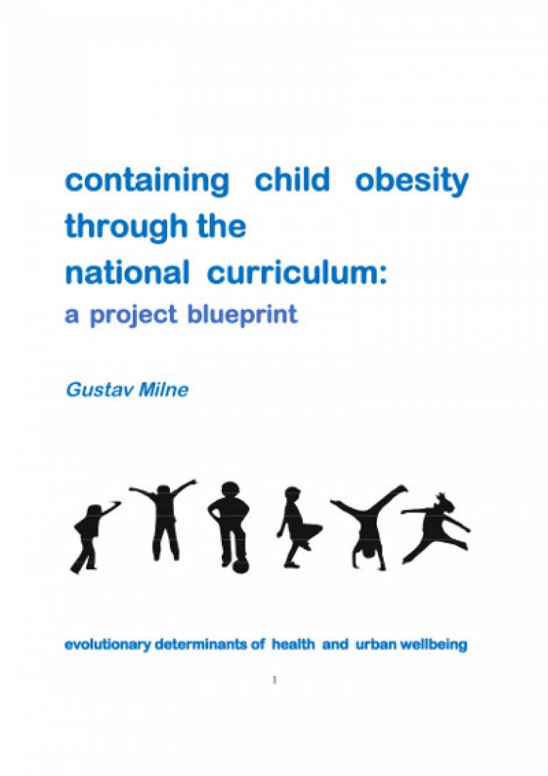 Blueprint report (cover): Containing childhood obesity