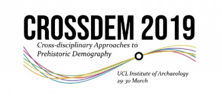 CROSSDEM 2019: Cross Disciplinary Approaches to Prehistoric Demography (workshop logo)
