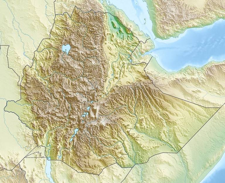 Ethiopia_relief_location_map (Carport, CC BY-SA 3.0 <https://creativecommons.org/licenses/by-sa/3.0>, via Wikimedia Commons)