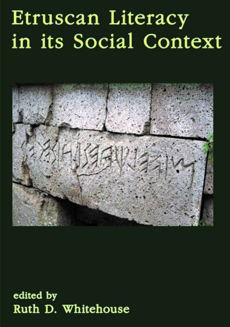 Etruscan Literacy in its Social Context (bookcover)