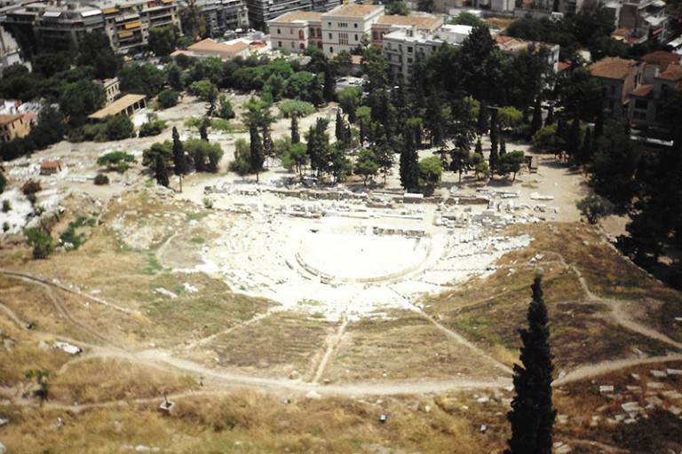 Luce Choules, Theatre of Dionysus, Athens, Greece (1992), colour photograph 