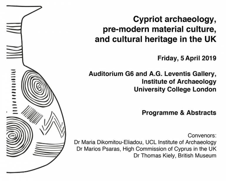 Cypriot archaeology, pre-modern material culture and cultural heritage