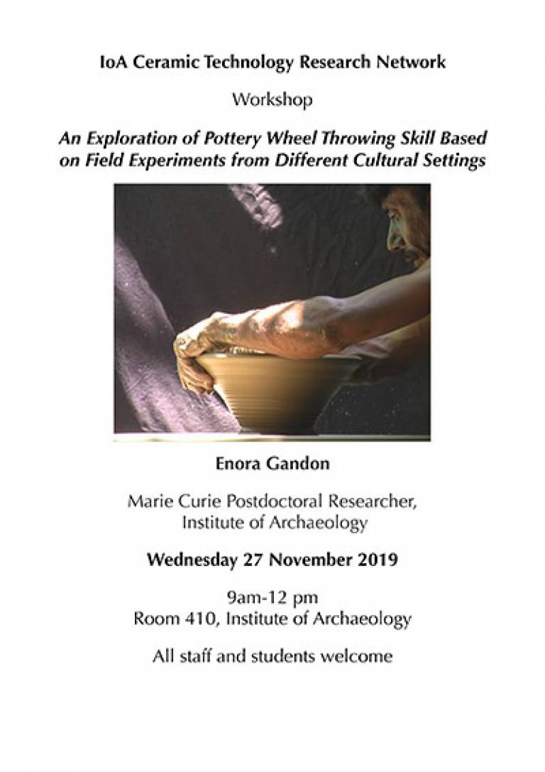 Pottery Wheel Throwing Skill (CTRN workshop)