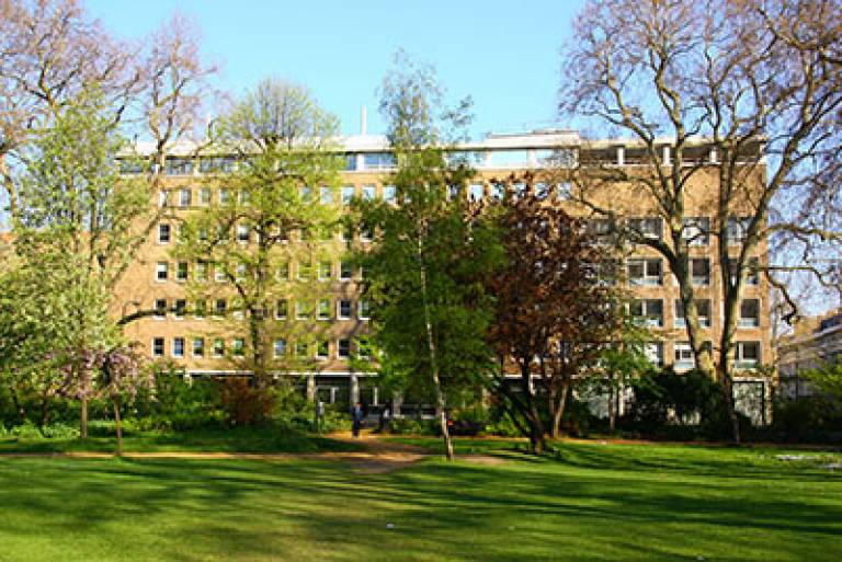 View of exterior of the UCL Institute of Archaeology, Gordon Square