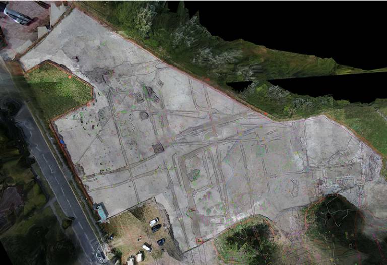 Survey and photogrammetry image (Image courtesy of Archaeology South-East)