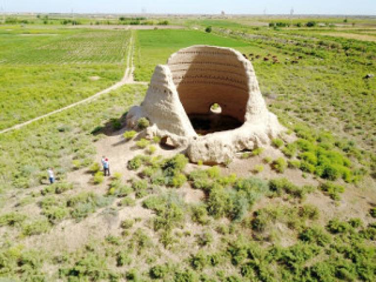 Medieval icehouse in the outskirts of the great Silk Roads city of Merv, Turkmenistan (Photograph 2017 by Gai Jorayev)