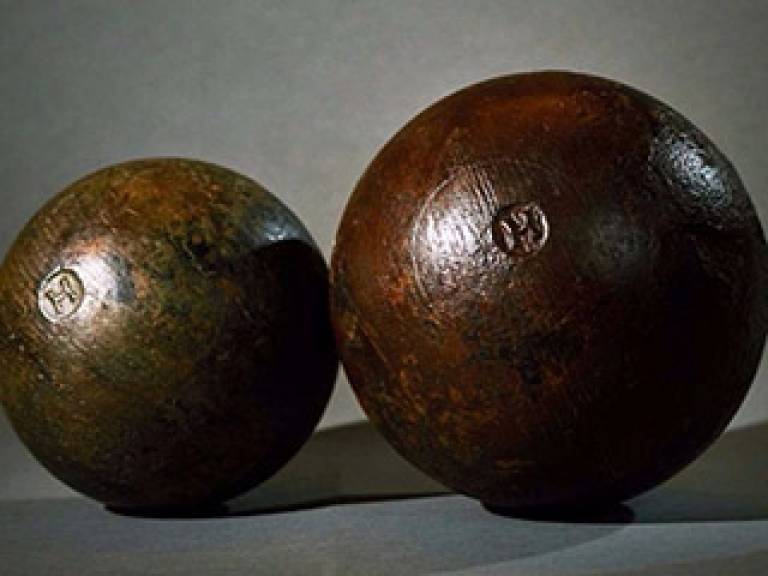 Cannonballs from the Mary Rose, Henry VIII's flagship (Image courtesy of The Mary Rose)