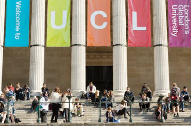 UCL portico (Image courtesy of UCL Media Services)