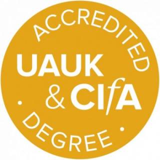UAUK & CIfA accredited degree logo