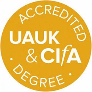 UAUK & CIfA Accredited degree logo
