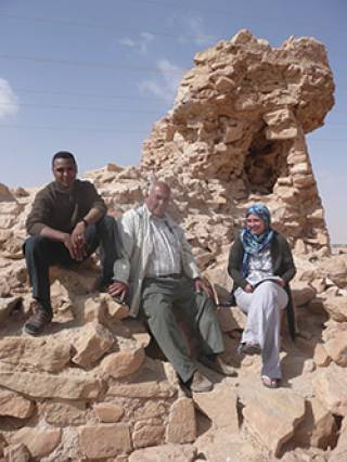 Corisande Fenwick and colleagues in Libya, 2011