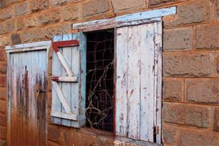 Former cell window at Mweru High School, previously used as a Works Camp (detention centre)