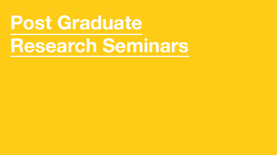 PG Research Seminars