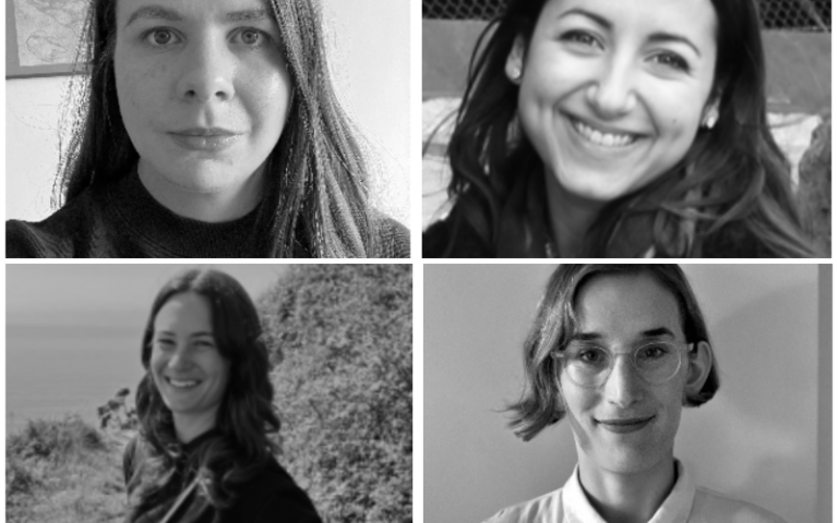 Black and white collage of 2023 leverhulme fellowship awardees from ucl history of art
