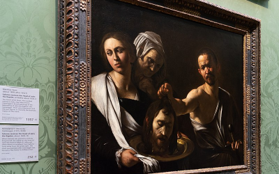 Caravaggio painting - Salome with Head of John the Baptist