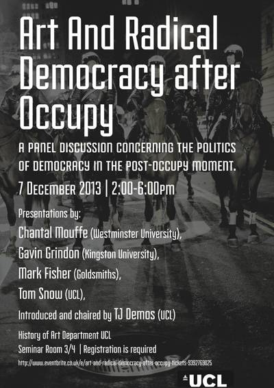 Art and Radical Democracy After Occupy